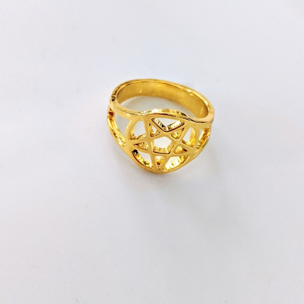 💝 WICCA PENTAGRAM RING - Picture 4 of 6